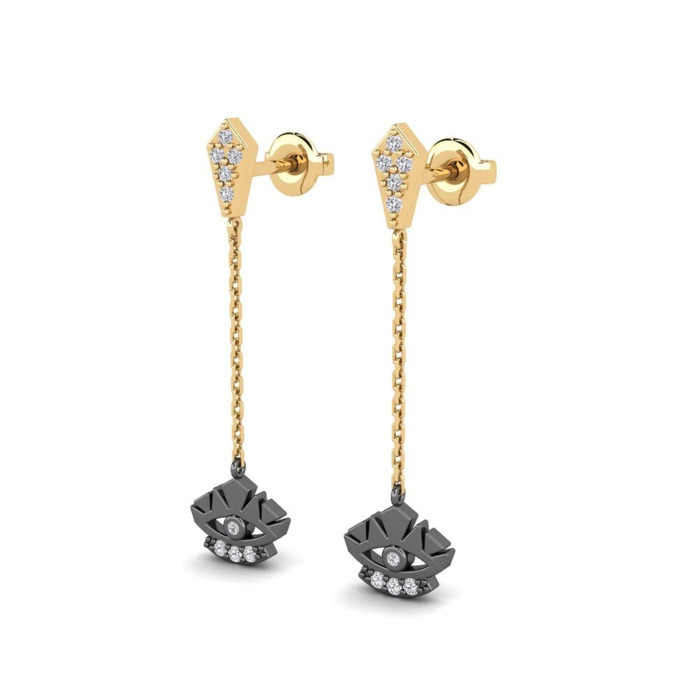 Diamant Boucle d'oreille femme Hankali