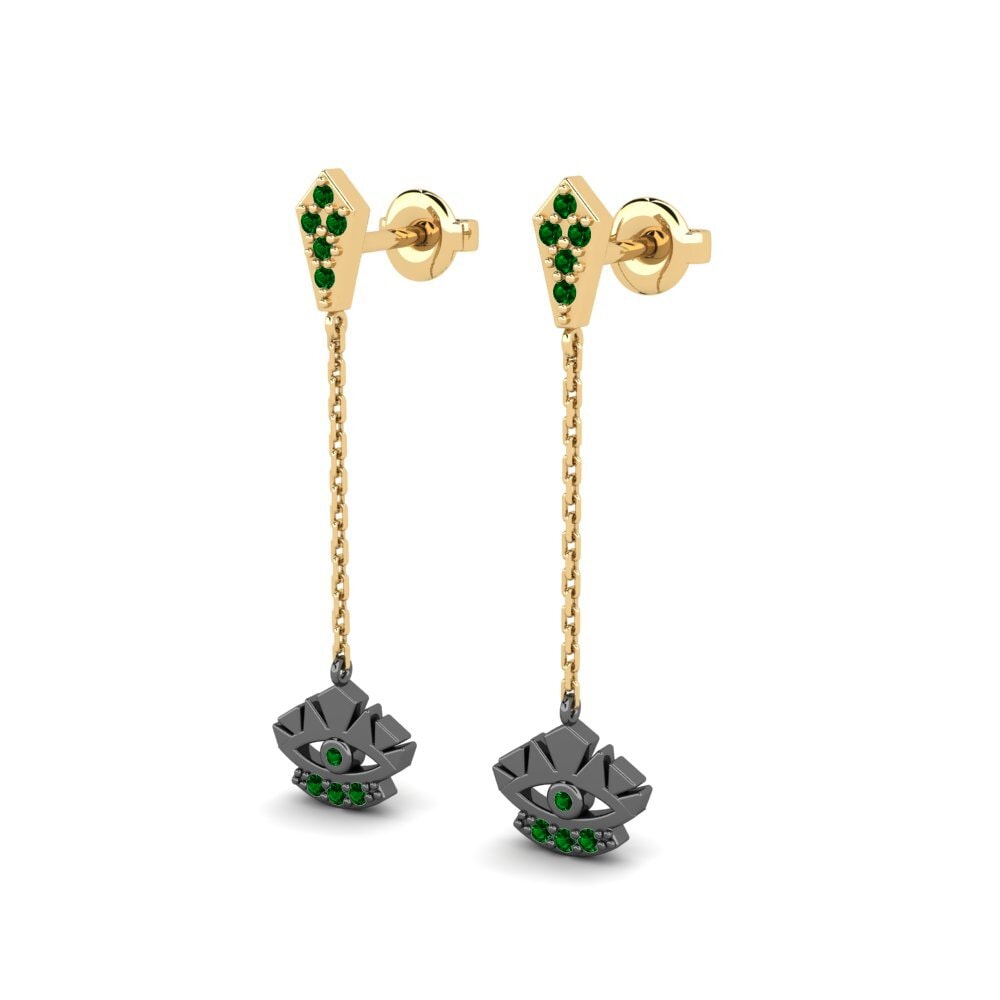 Circonita Verde Pendiente de mujer Hankali