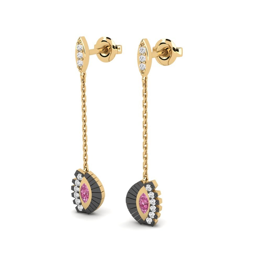 Granate Rhodolite Pendiente de mujer Lespri
