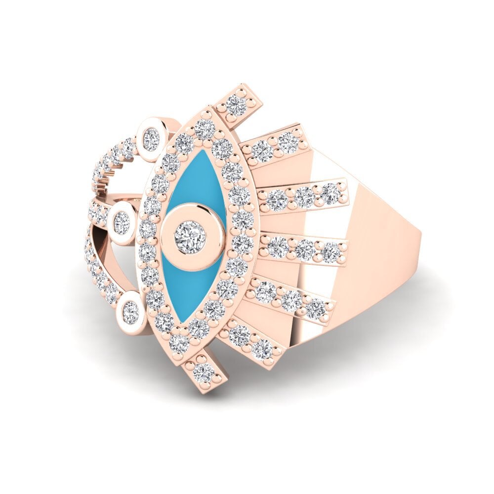 18ct Rose Gold Ring Lykia