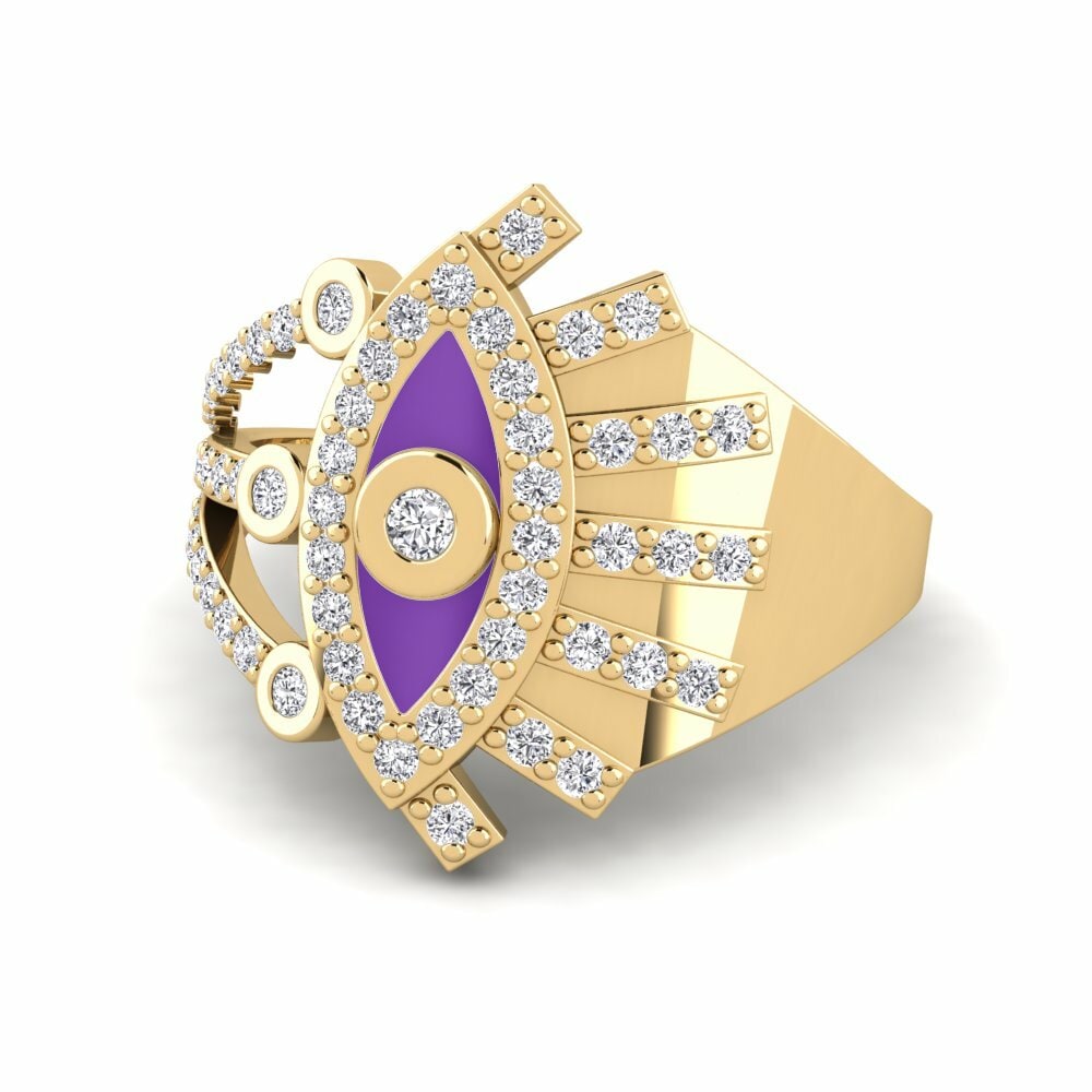 Diamant De Synthèse Bague Lykia