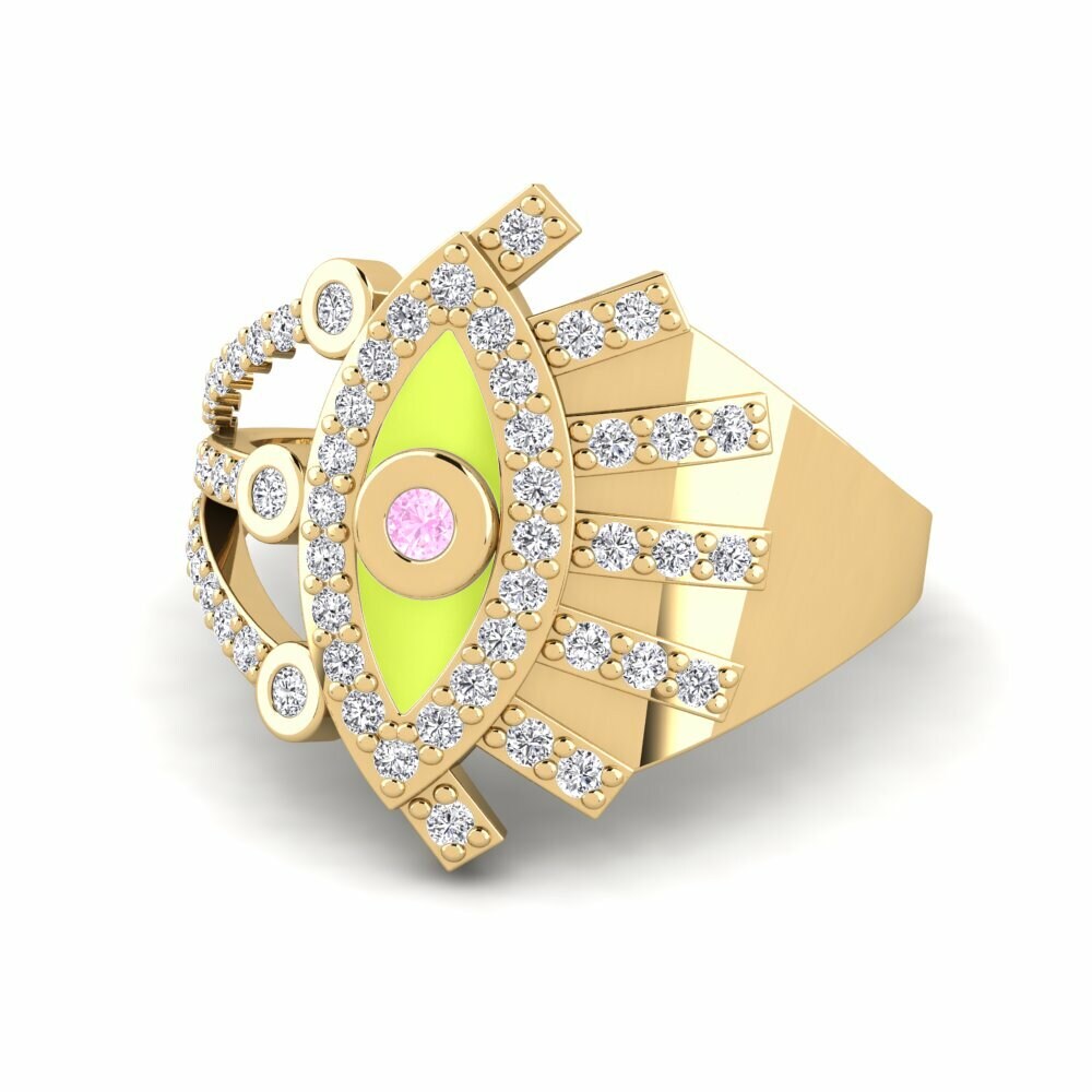 Saphir Rose Bague Lykia