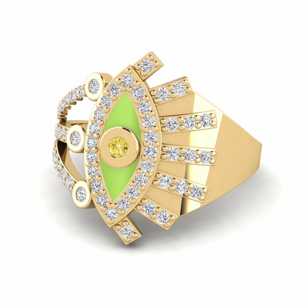 Saphir Jaune Bague Lykia