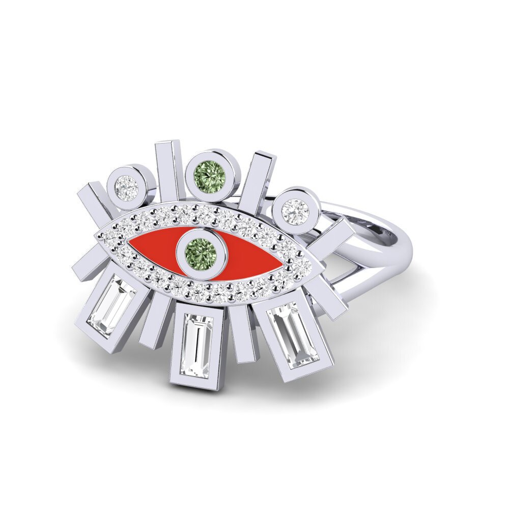 Weißgold 375 Ring Okenaus
