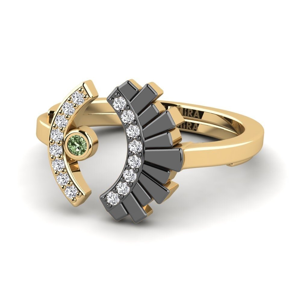 Diamante Verde Anel Palekana - SET