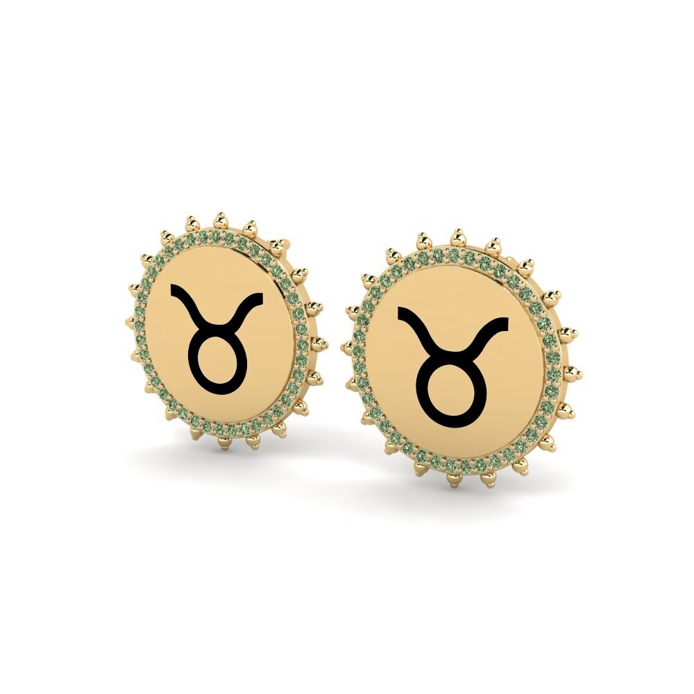Diamant Vert Boucle d'oreille femme Jacksonte - Taurus