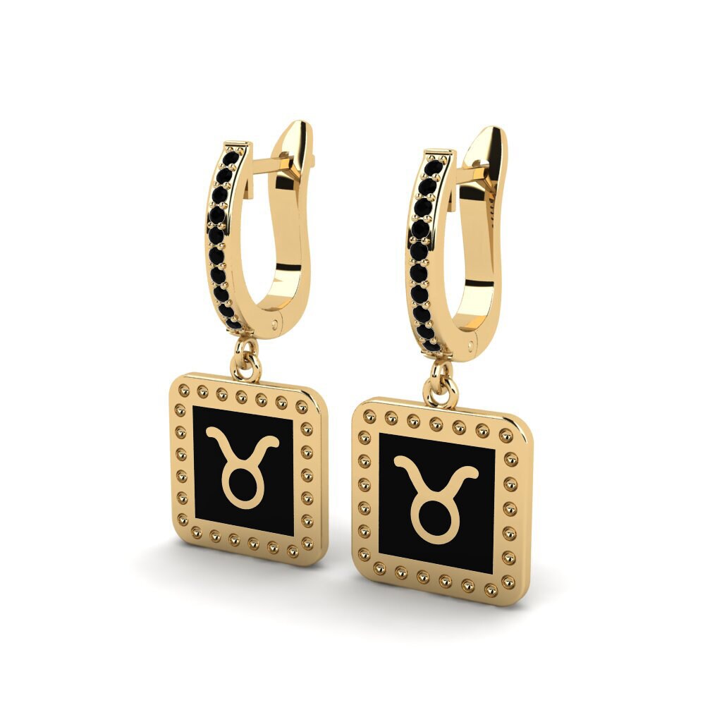 Black Sapphire Women's Earring Liddo - Taurus