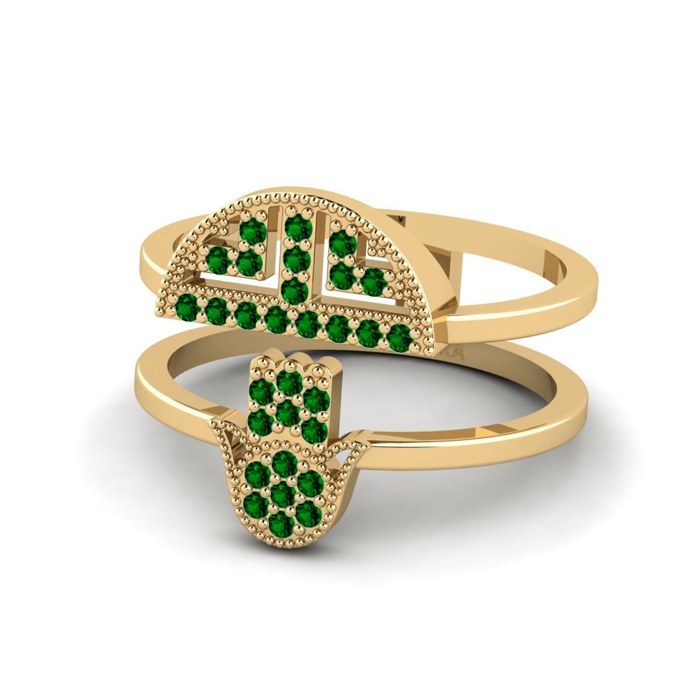 Green Zirconia Ring Abraxas