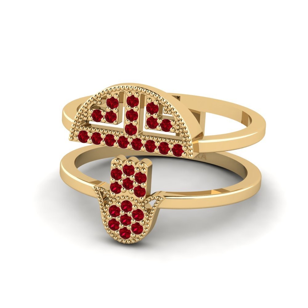 Red Zirconia Ring Abraxas