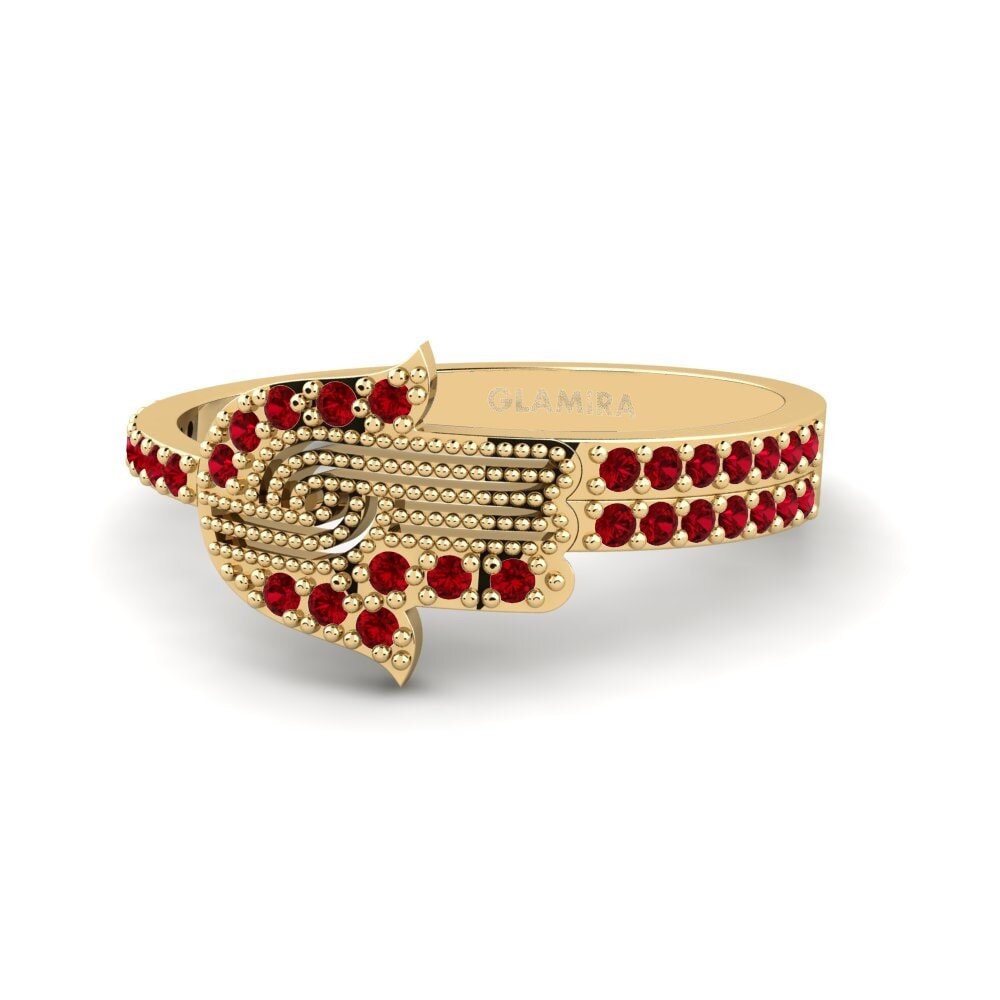 Red Zirconia Ring Abysmal