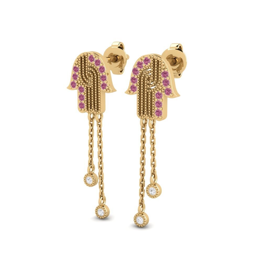 Rhodolite Garnet Women's Earring Aramissing