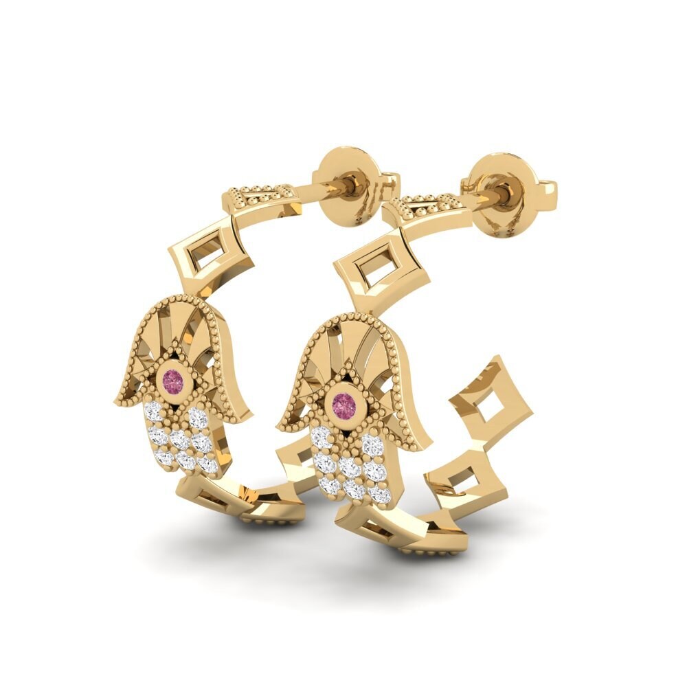 Rhodolite Garnet Women's Earring Arawn