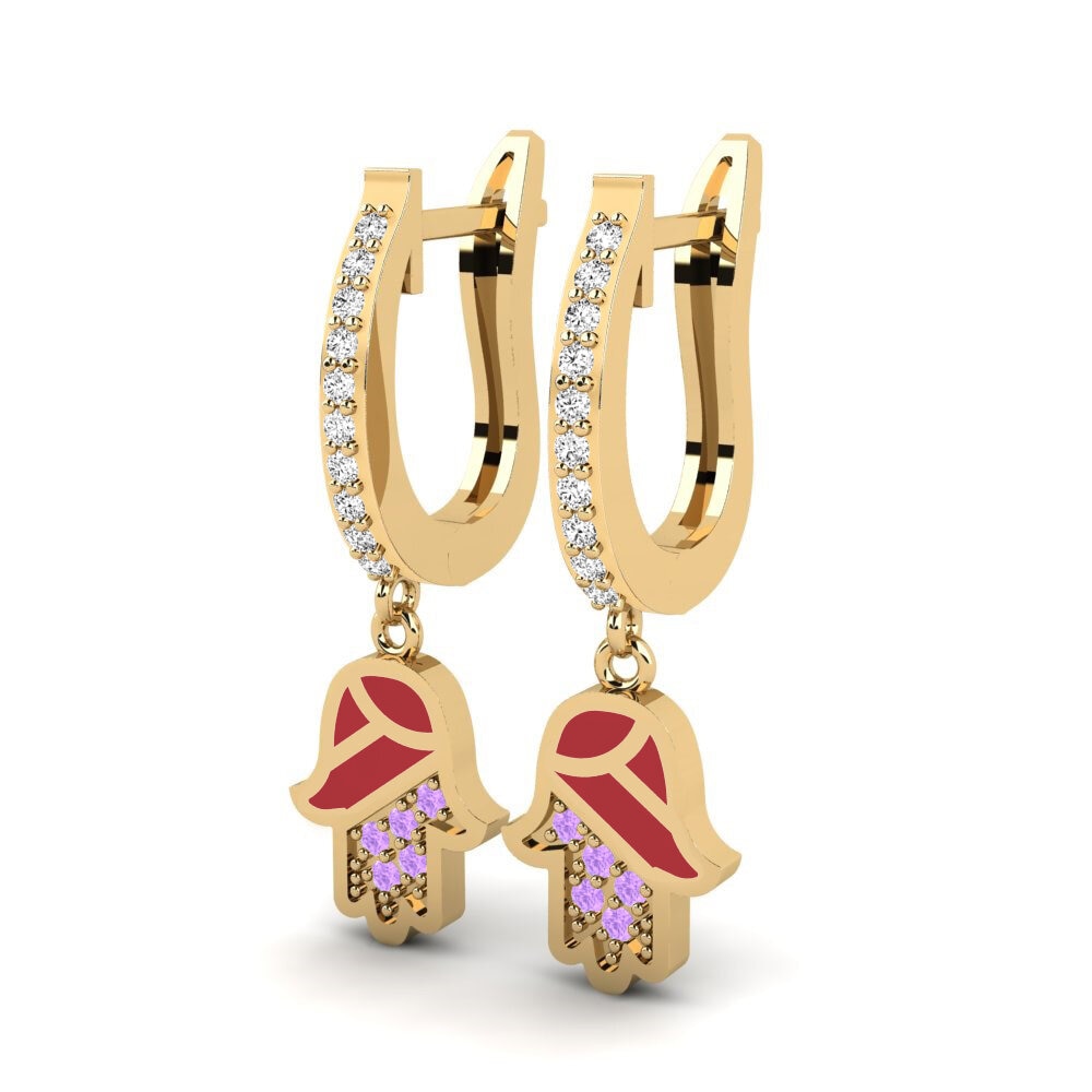 Amethyst Damen ohrring Awood