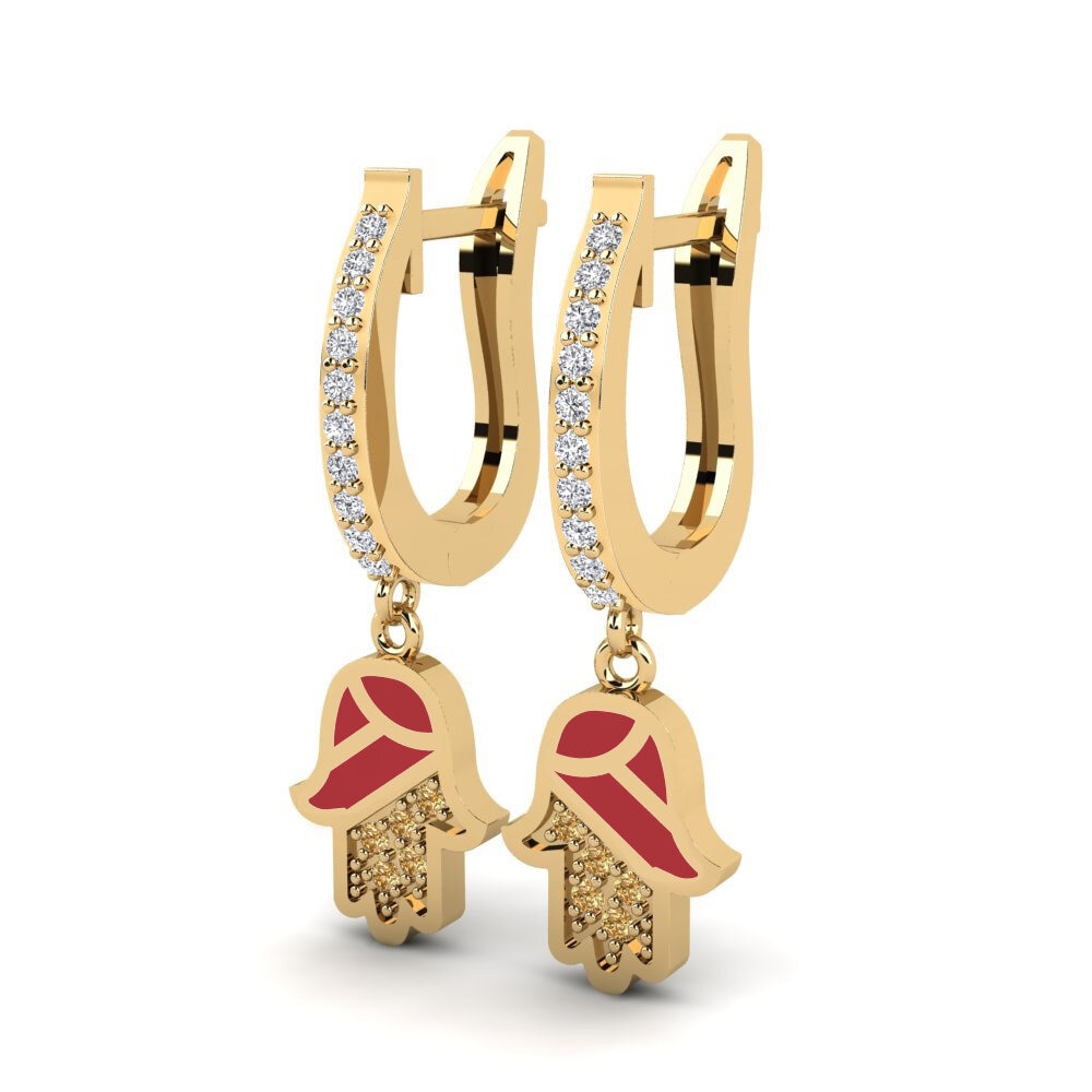 Brown Diamond Women's Earring Awood