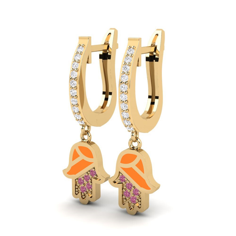 Rhodolite Garnet Women's Earring Awood