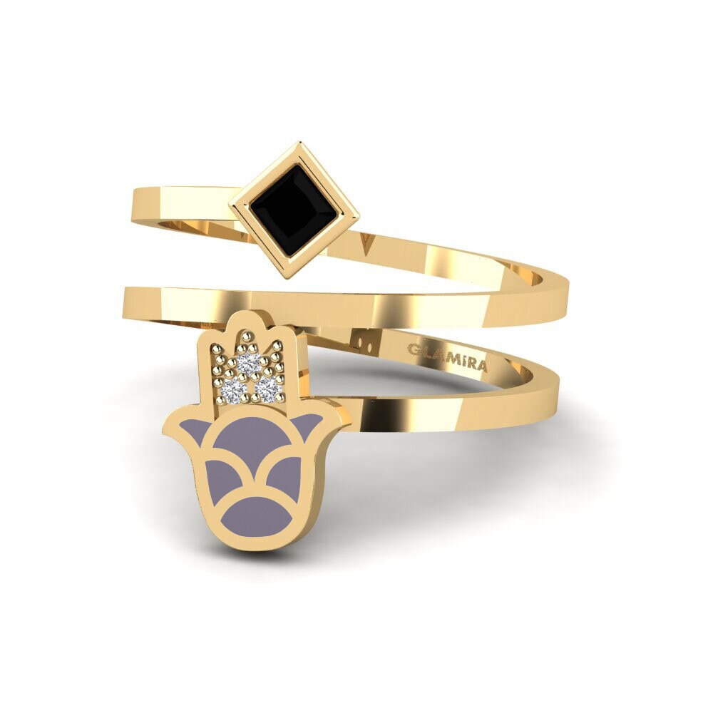 Schwarzer Saphir Ring Babeslea