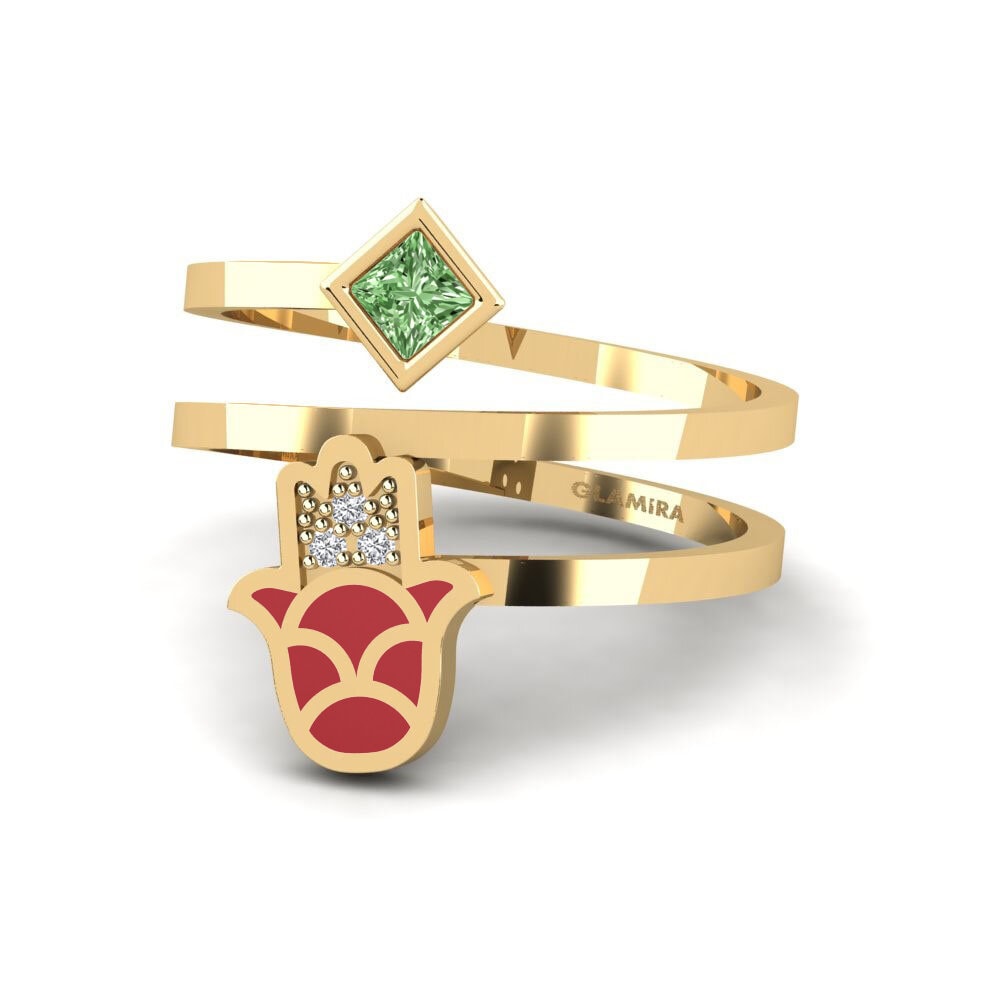 Green Diamond Ring Babeslea
