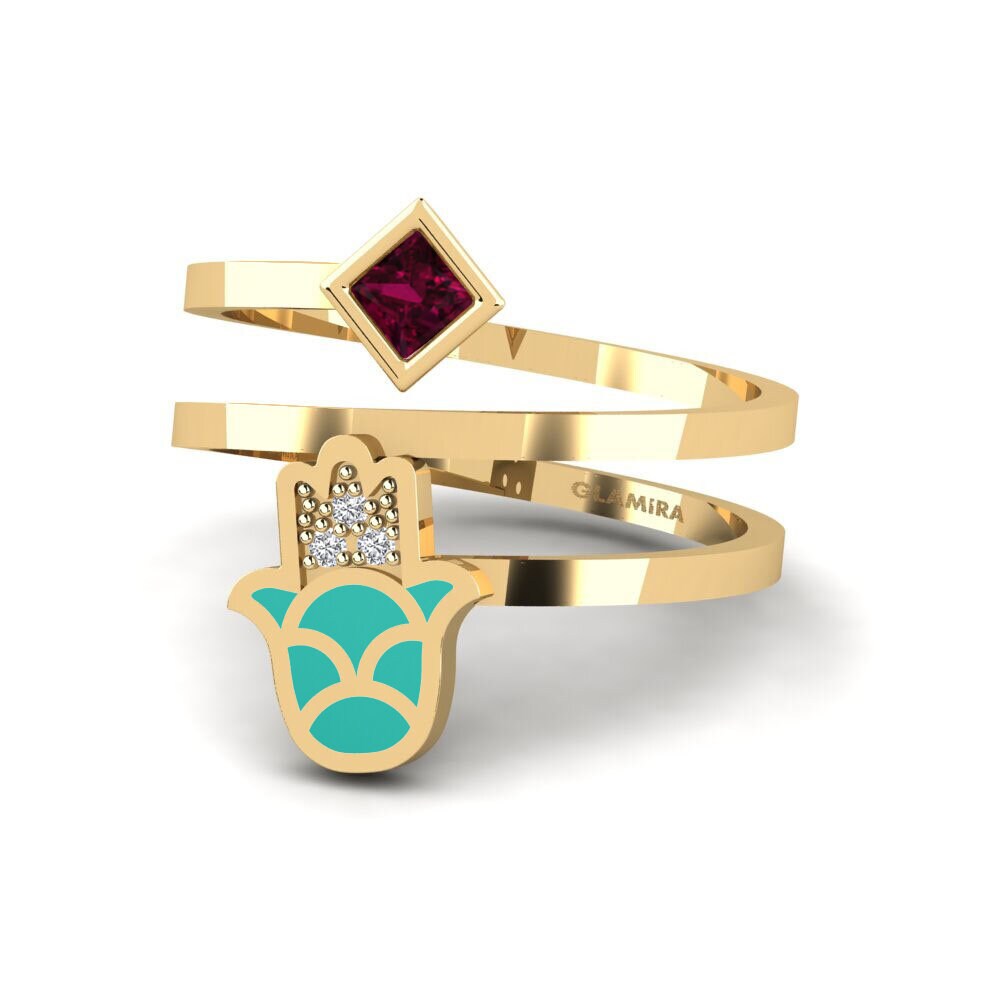 Grenat de Rhodolite Bague Babeslea