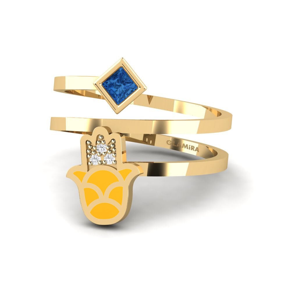 Circonita Azul Oscuro Anillo Babeslea
