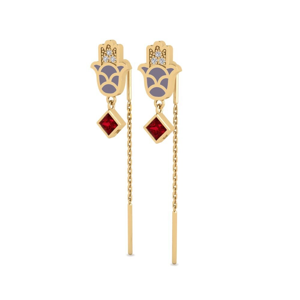 Red Zirconia Women's Earring Babestu
