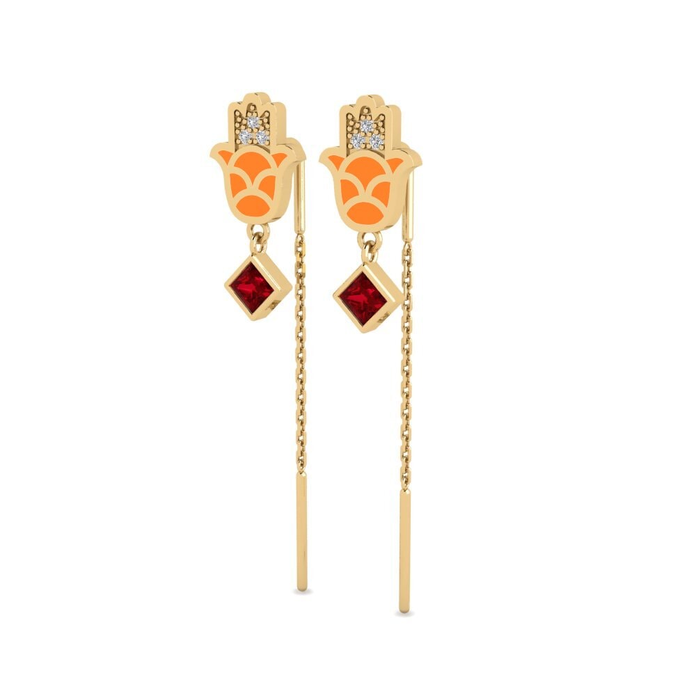 Red Zirconia Women's Earring Babestu