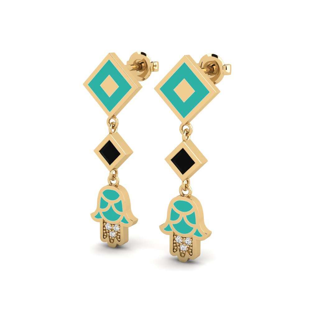 Black Onyx Women's Earring Bahati - A