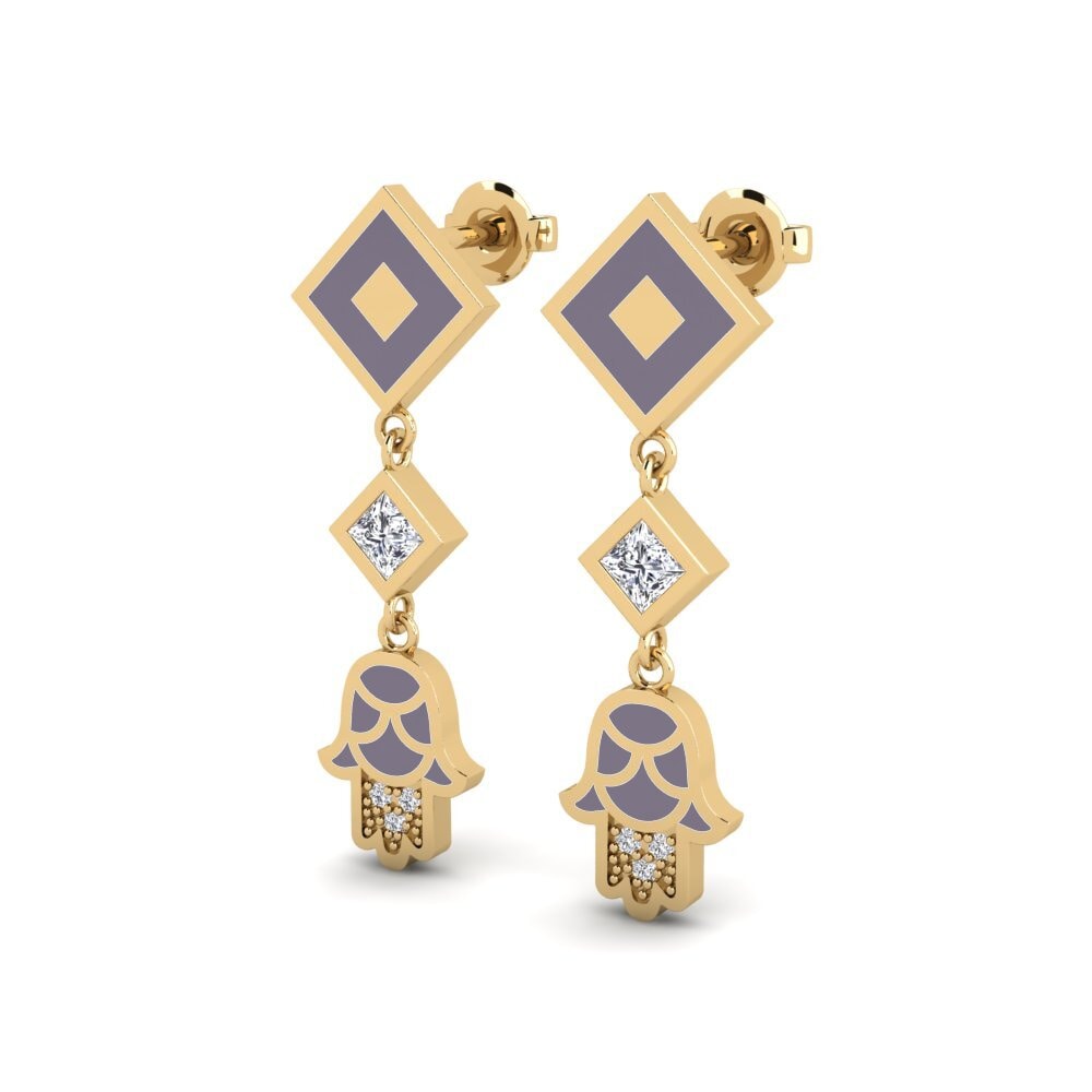 Berlian Anting-anting wanita Bahati - A