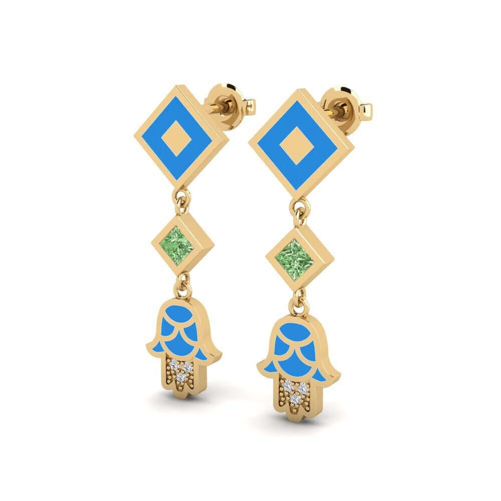 Green Diamond Women's Earring Bahati - A