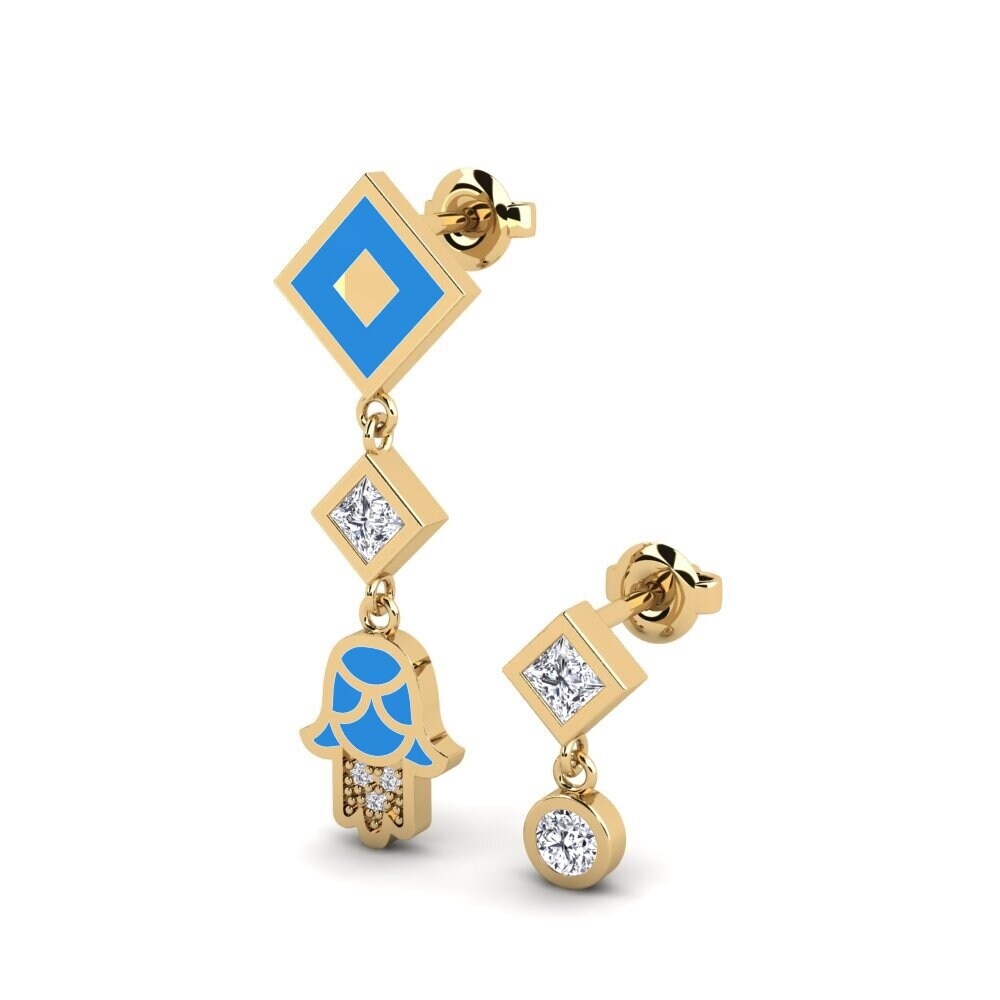 14ct Yellow Gold Women's Earring Bahati Set