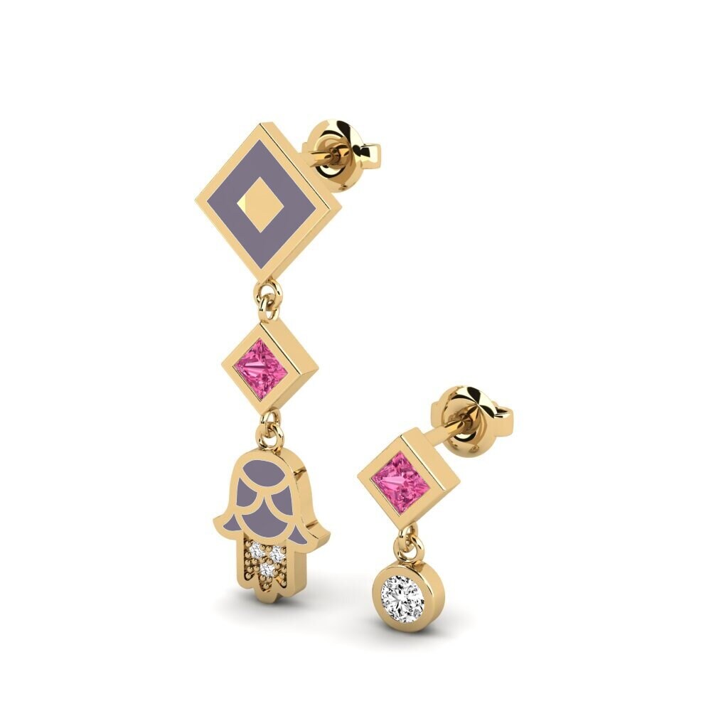 Pink Tourmaline Women's Earring Bahati Set