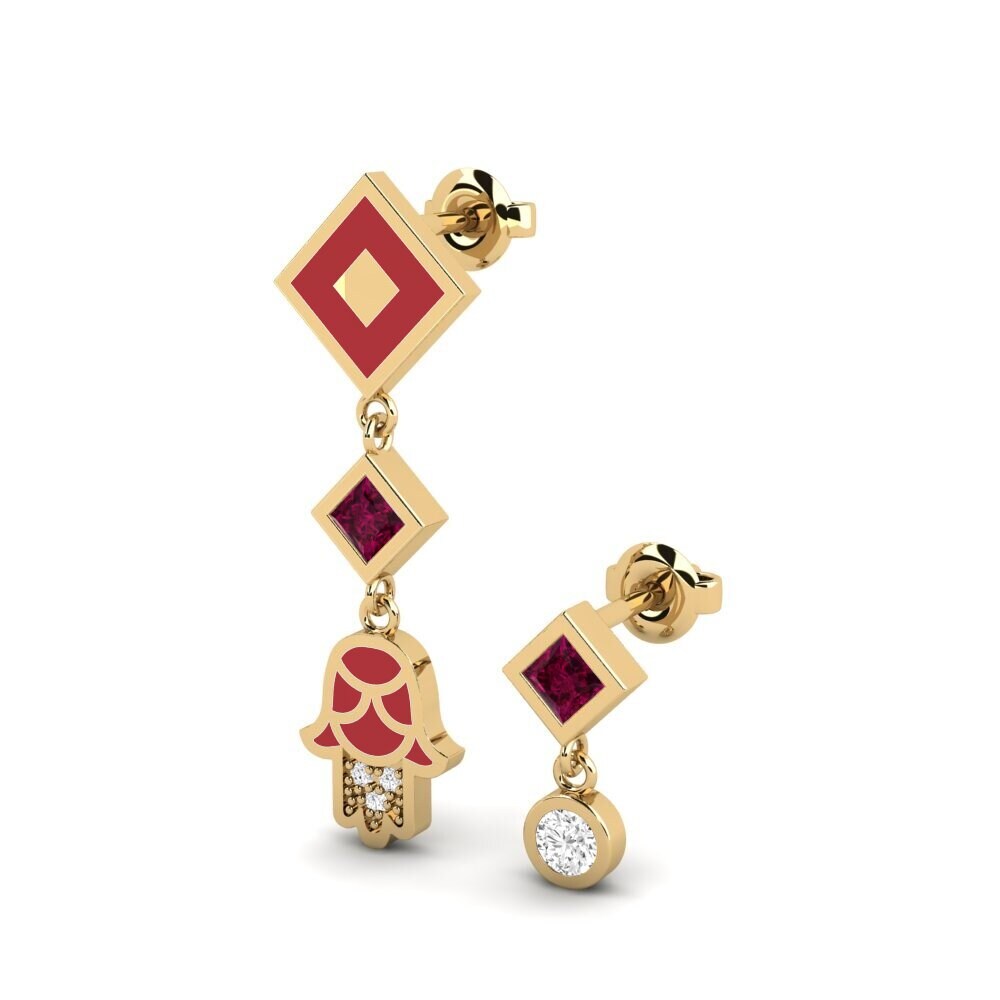 Rhodolite Garnet Women's Earring Bahati Set