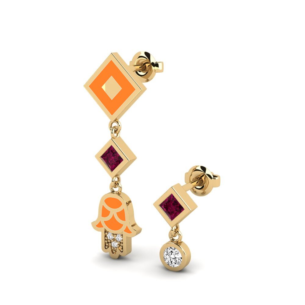Rhodolite Garnet Women's Earring Bahati Set
