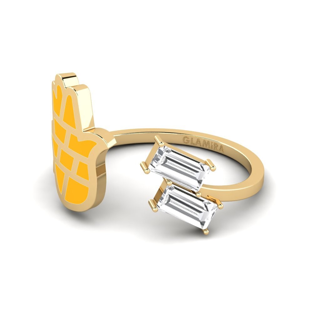 Weißer Saphir Ring Bashitsn