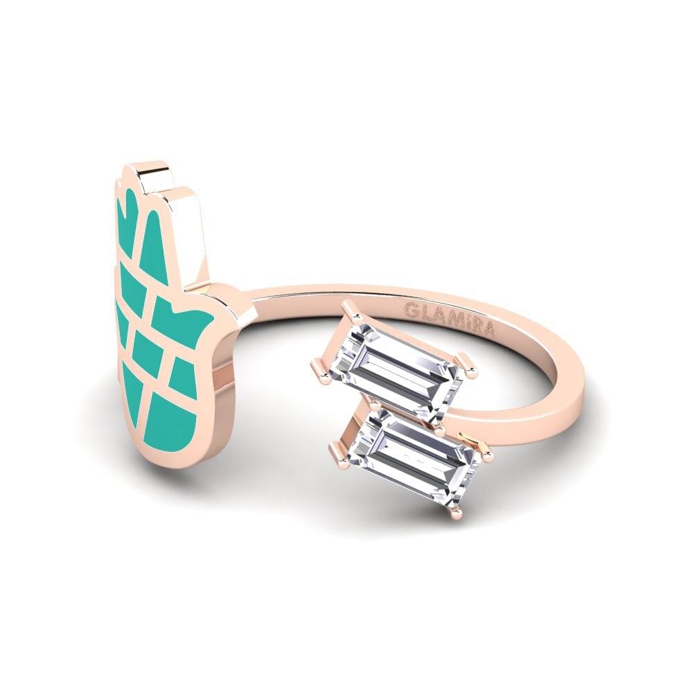 14k Oro Rosa Anillo Bashitsn