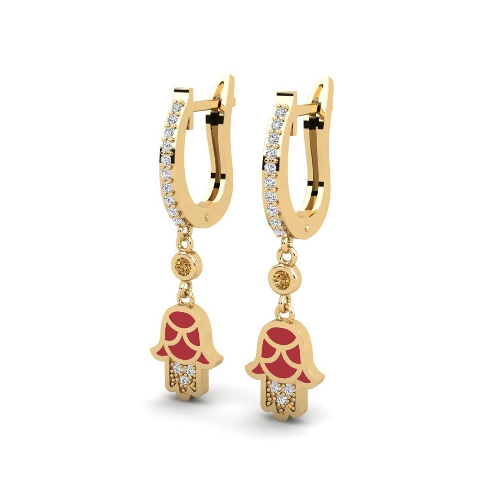 Brown Diamond Women's Earring Carah
