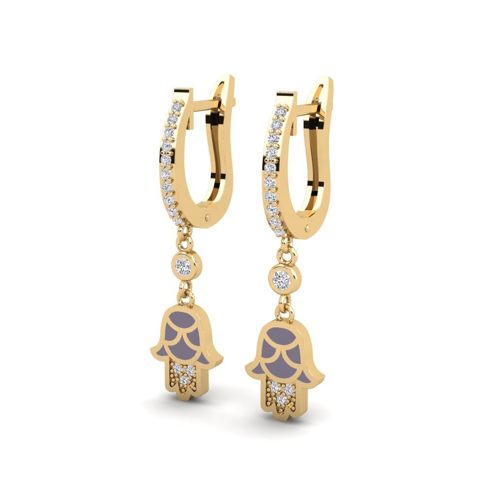 Berlian Anting-anting wanita Carah