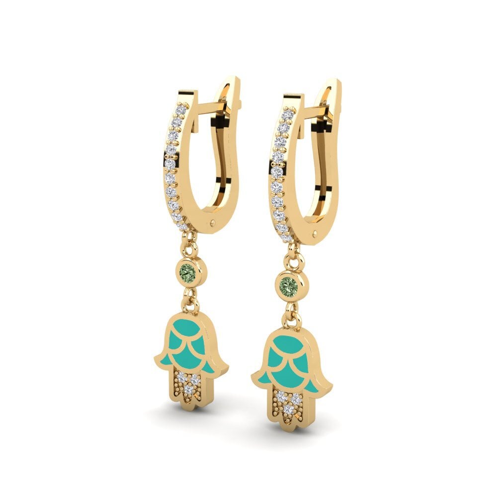 Diamante Verde Pendiente de mujer Carah