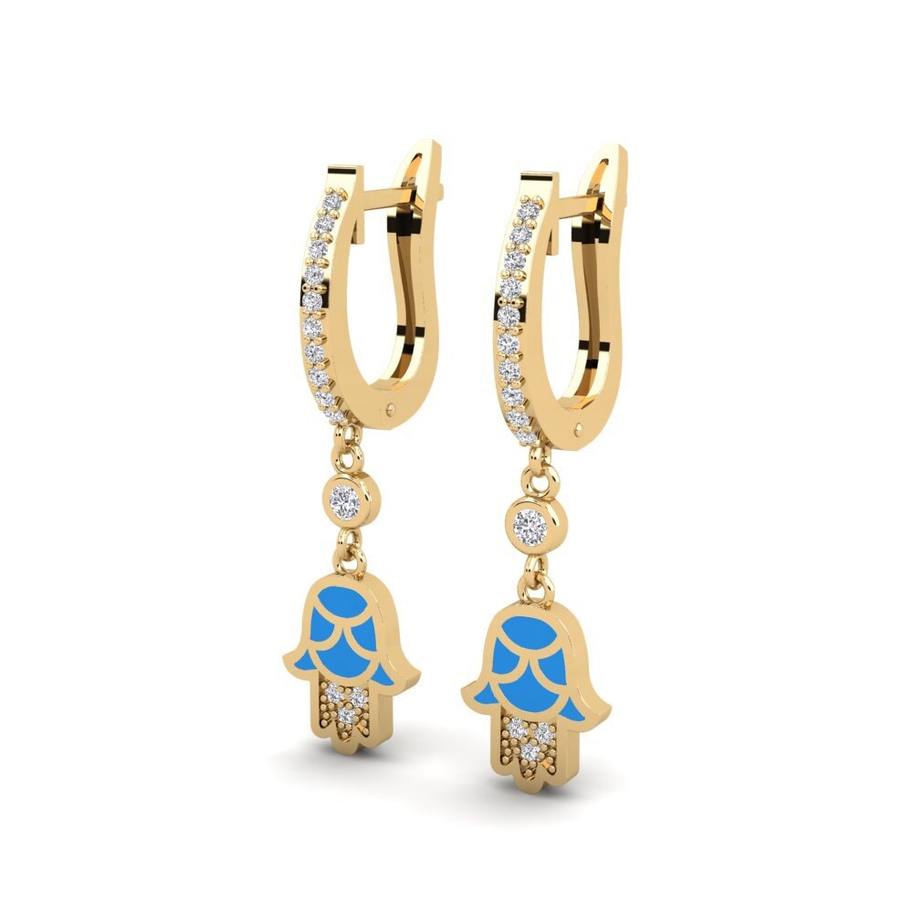 14ct Yellow Gold Women's Earring Carah