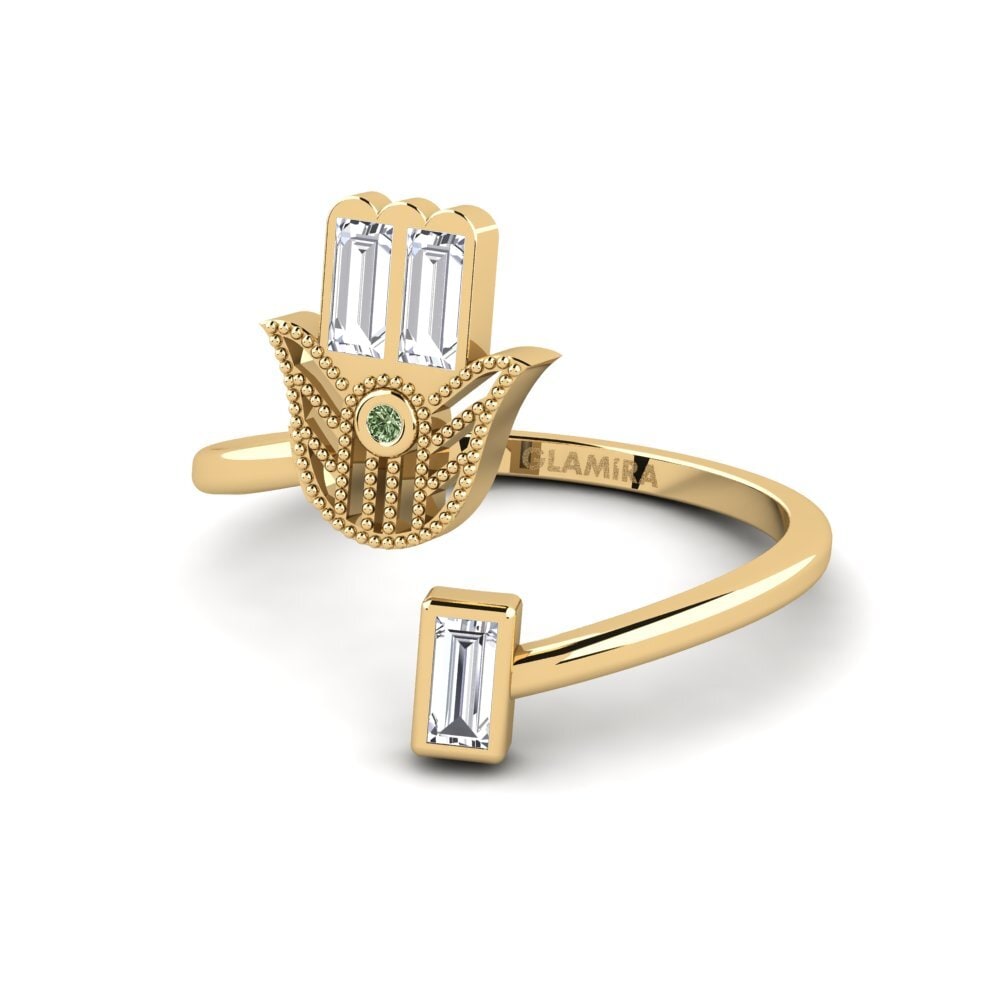Green Diamond Ring Castout