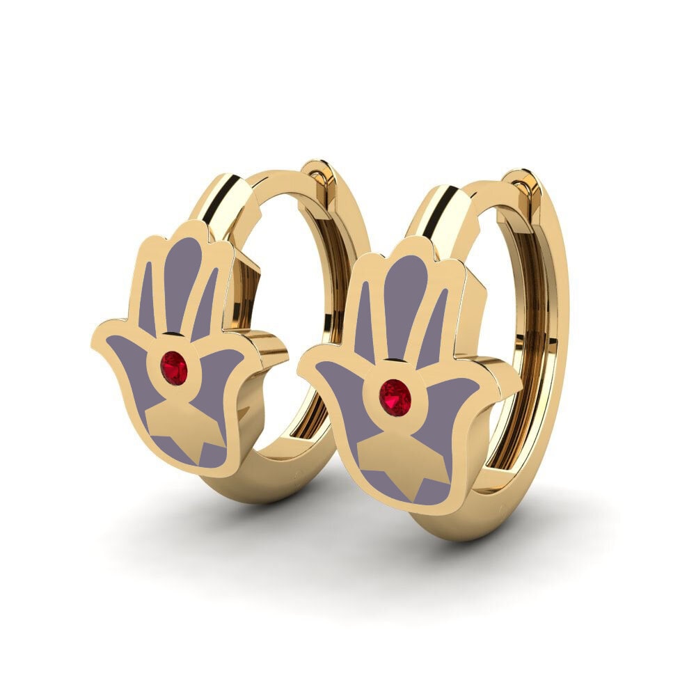Red Zirconia Women's Earring Cumhacht