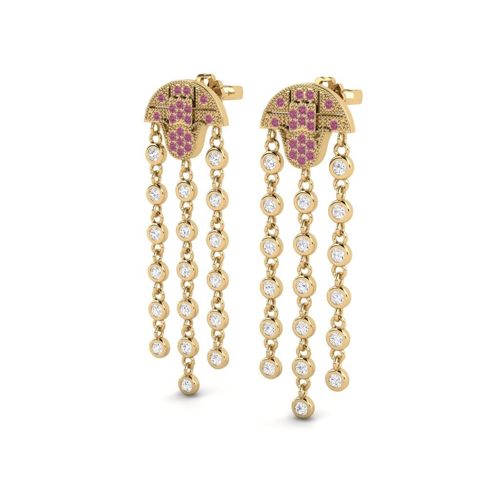 Rhodolite Garnet Women's Earring Darkside