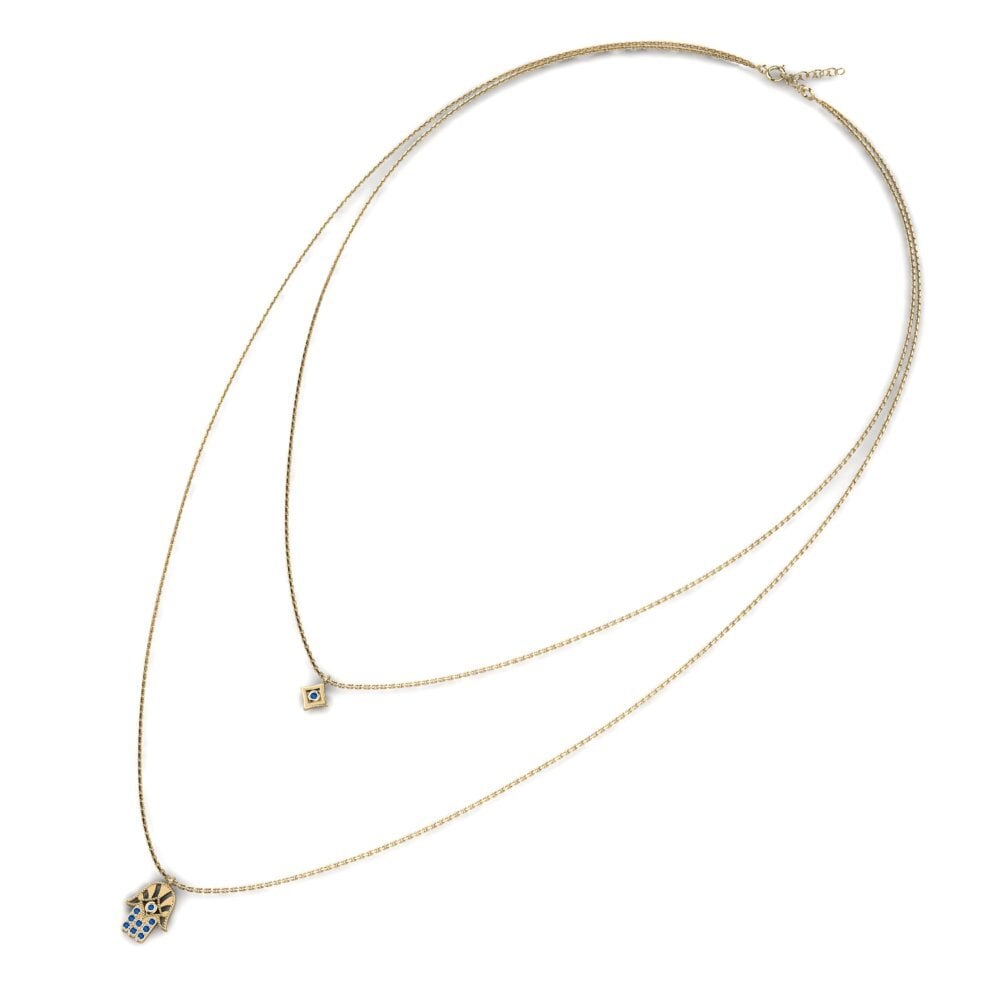Circonita Azul Oscuro Collar de Mujer Deese