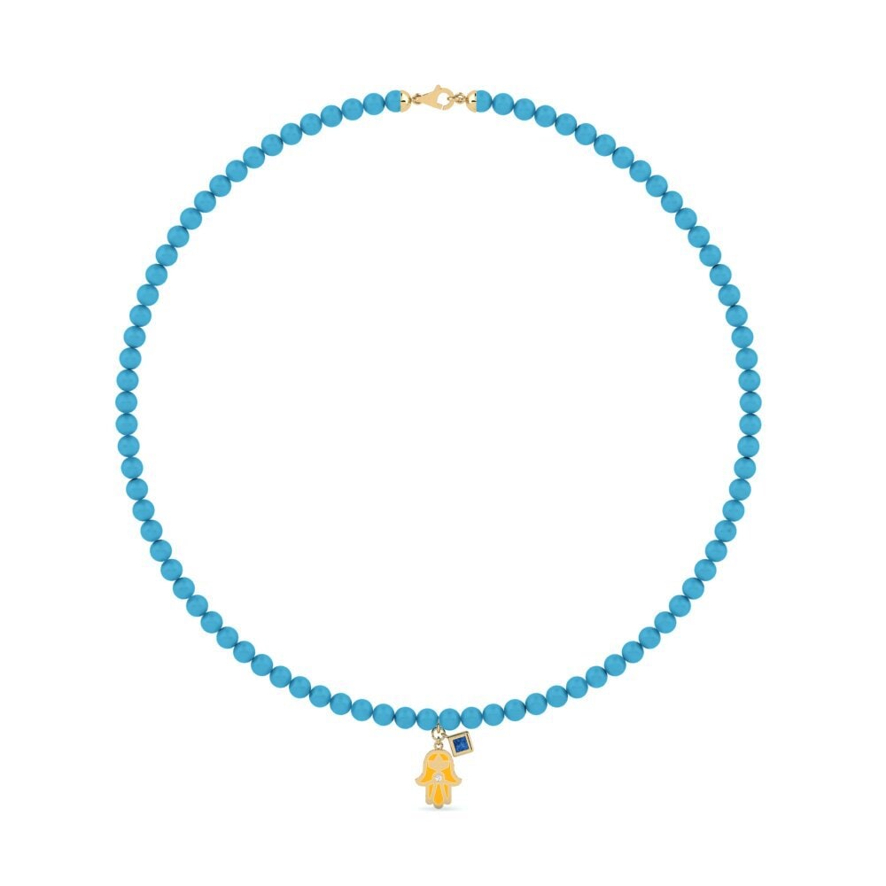 Circonita Azul Oscuro Collar de Mujer Dionadoir