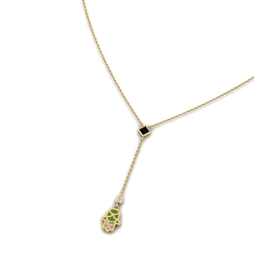 Ónix Negro Collar de Mujer Doverie
