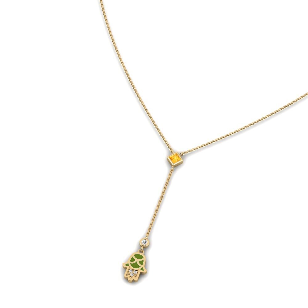 Citrino Collar de Mujer Doverie
