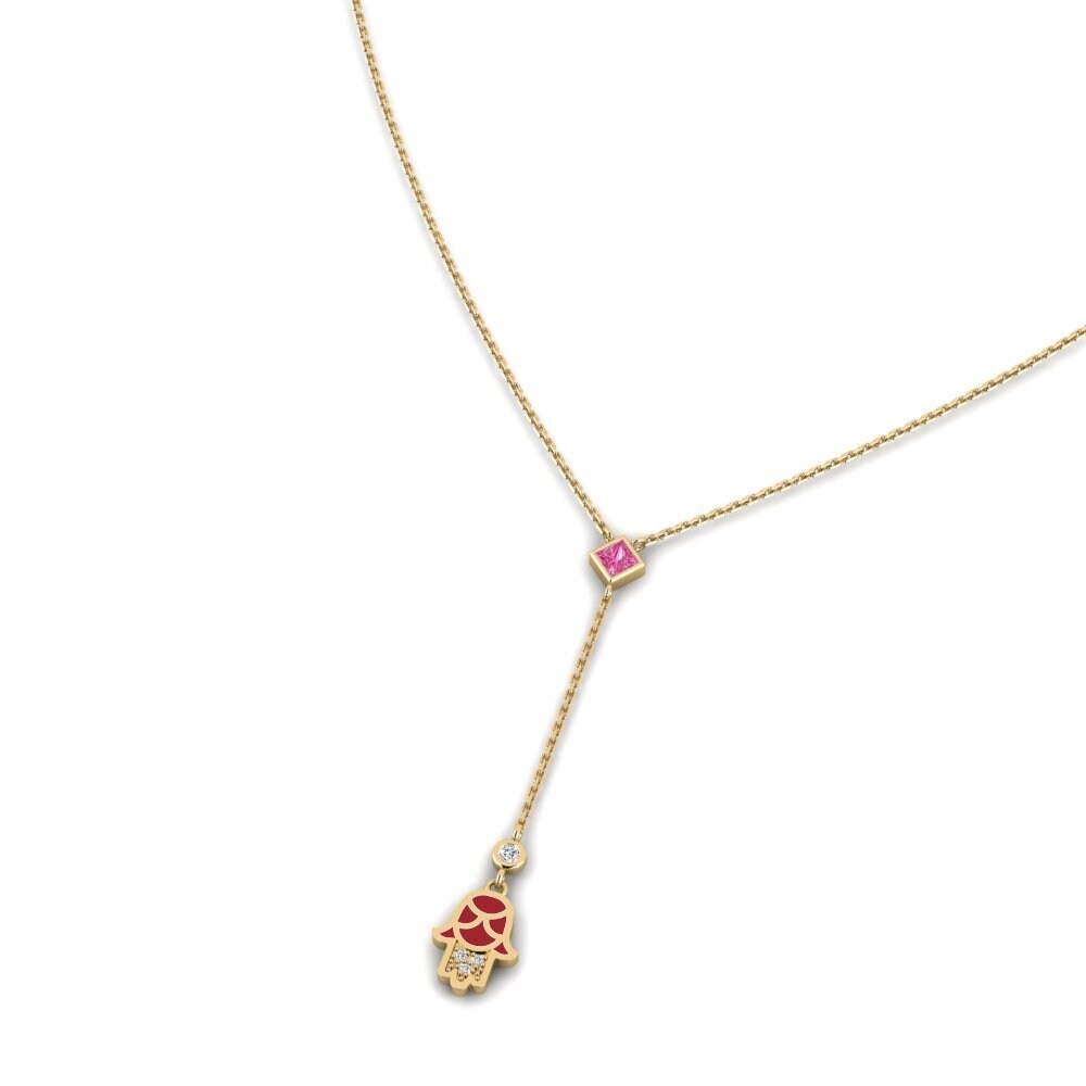 Turmalina rosa Collar de Mujer Doverie
