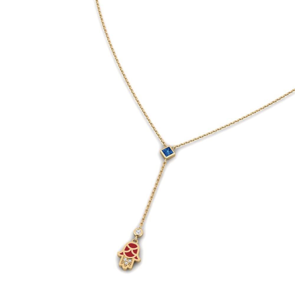 Circonita Azul Oscuro Collar de Mujer Doverie