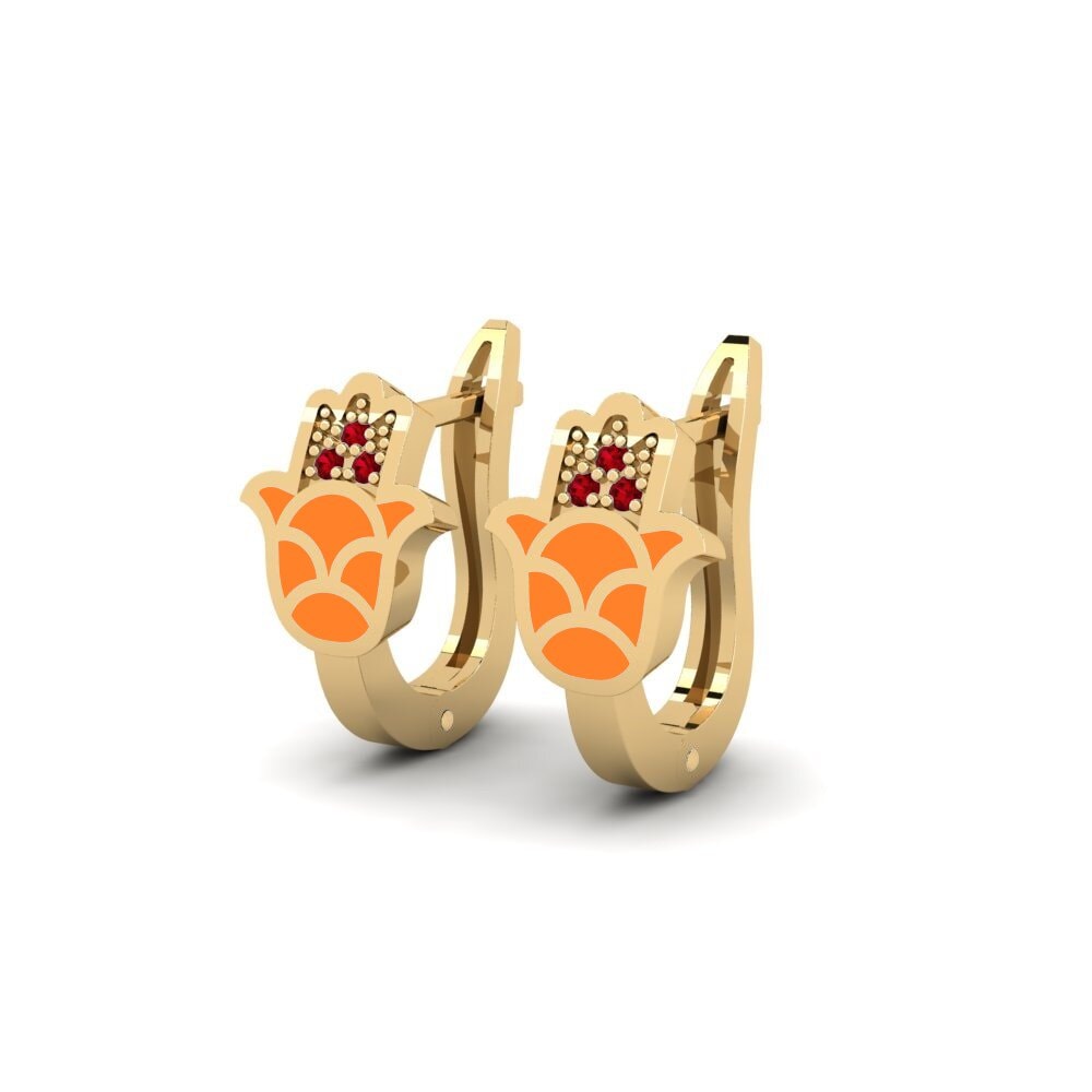 Red Zirconia Women's Earring Energia