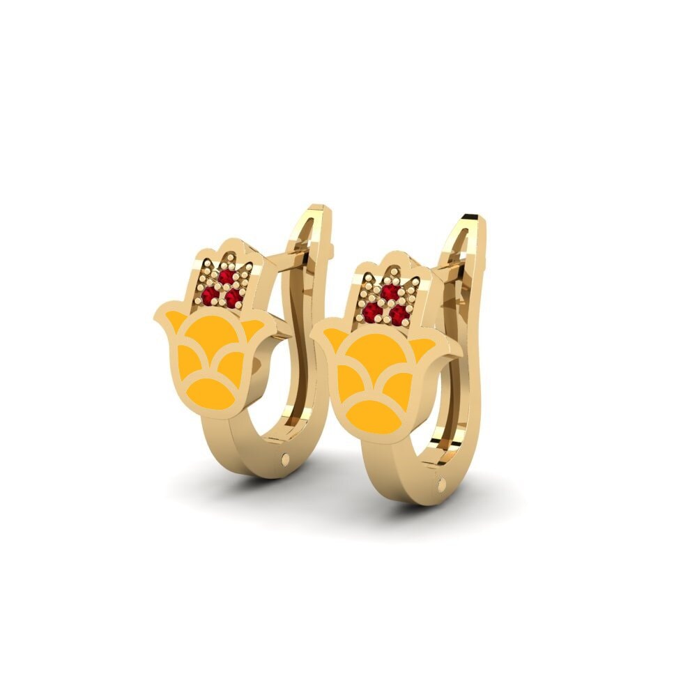 Red Zirconia Women's Earring Energia