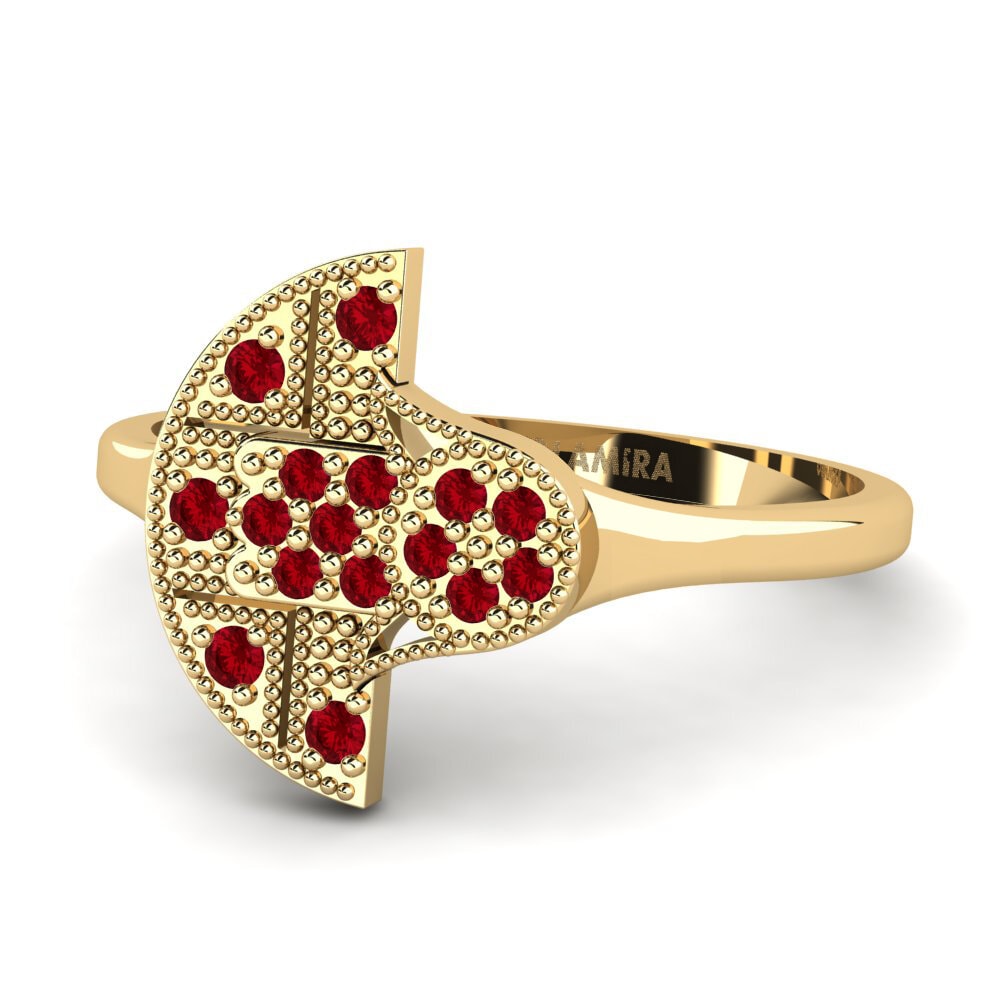 Red Zirconia Ring Eternal